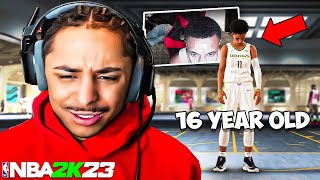 16 yo GIRL gets SWEATY Streamers to RAGE QUIT in NBA 2K23 [upl. by Elsy841]