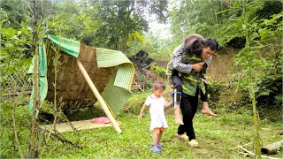 The man took the woman to see a doctor to treat her wound and then rebuilt the tent with the child [upl. by Gebelein265]