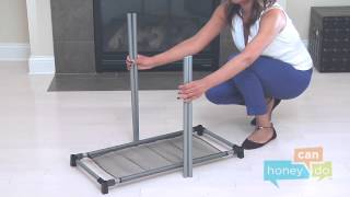 HoneyCanDo SRT01641 Triple Laundry Sorter Instruction Video [upl. by Nhojleahcim]