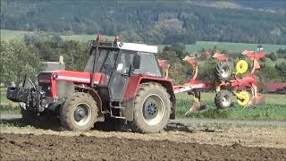 Zetor Crystal 16145 a 16045 s pluhy Pöttinger a Kuhn [upl. by Einon]