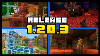 MINECRAFT 1203 RELEASE ATUALIZAÇÃO OFICIAL COM NOVIDADES [upl. by Nalek]