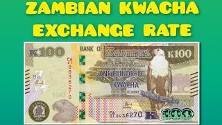 Zambian Kwacha Currency Exchange Rates  Dollar to Kwacha Today  Euro to Kwacha Rate   To Kwacha [upl. by Yroj67]