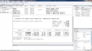 Instrumentalvariables regression using Stata® [upl. by Anigriv]