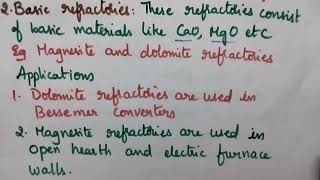 refractoriesclassification engineering chemistryJNTUK anuacidic basicneutral refractories [upl. by Airliah518]