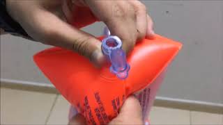 How to inflate and deflate arm floaties [upl. by Cosma518]