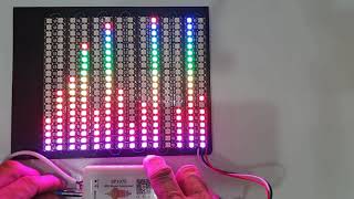 Controladora SP107e Bluetooth Music Celular Fita Led Endereçável WS2811 WS2812b 144 150 e 300 Leds [upl. by Glover]