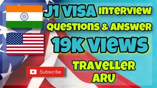 J1 Visa interview question and Answers [upl. by Carole737]