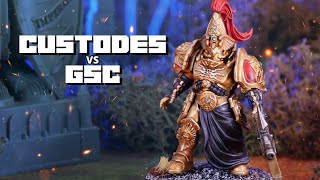 NEW ADEPTUS CUSTODES Codex vs Genestealer Cults  A 10th Edition Warhammer 40k Battle Report [upl. by Mic]