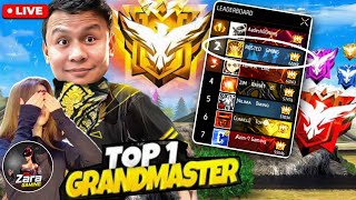 RG ZARA GAMING Freefire Live Streamgrandmaster top push [upl. by Madelyn]