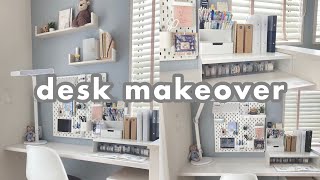 desk makeover 2024🪐･｜デスクの模様替え｜IKEA購入品紹介 [upl. by Leelah]