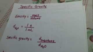 Specific Gravity [upl. by Pros]