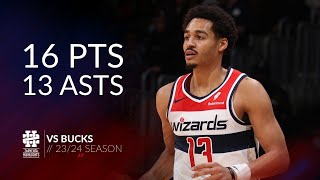 Jordan Poole 16 pts 13 asts vs Bucks 2324 season [upl. by Annibo]