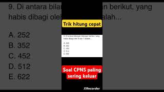 SOAL CPNS PALING SERING KELUAR Part 9 Trik simpel Hitung Cepat [upl. by Cressy979]