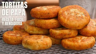 La receta de tortitas de papa que mas gusta en casa receta fácil y rendidora [upl. by Nivlen]