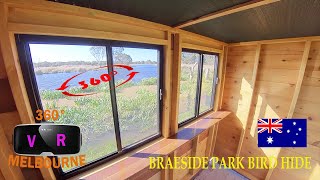 Australia 4K  Walking Tour  Braeside Park Wetlands Bird Hide Path Walk  360° VR [upl. by Eynahpets413]