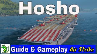 Hosho Japanese T3 Carrier World of Warships Legends  Guide amp Gameplay [upl. by Esalb]