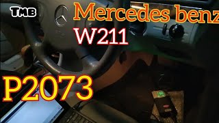 P2073 mecedes benz w211 engine suction fan [upl. by Revolc]