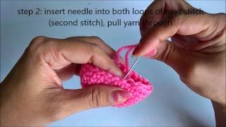 invisible fasten off  invisible finish for crochet [upl. by Leith]