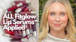 ALL Fitglow Lip Serums Swatched  Compared [upl. by Nosremaj]