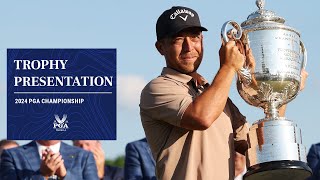 Trophy Presentation  2024 PGA Championship [upl. by Alcus]