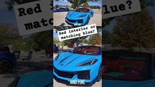 2024 Rapid Blue Corvette Red Interior Or Matching Blue shorts [upl. by Deehan]