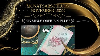 💞Monatsabschluss November 2023│ 😳Minus oder Plus [upl. by Galan]