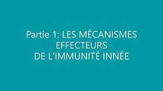 LES MÉCANISMES EFFECTEURS DE L’IMMUNITÉ INNÉE partie1 [upl. by Edijabab641]