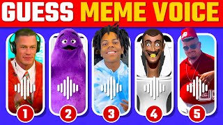 Guess Meme Voice  Wednesday Dance Skibidi Toilet The Rock MrBeast Skibibidi Dom Dom [upl. by Anelad29]