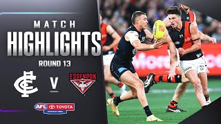 Carlton v Essendon Highlights  Round 13 2023  AFL [upl. by Farly]