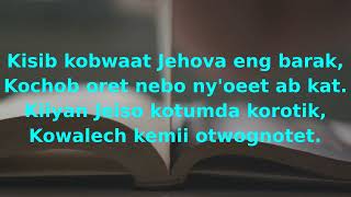 Chamyet ab Jehova by Kipsang Lyrics Video Lyrics Captain [upl. by Ahsekad815]