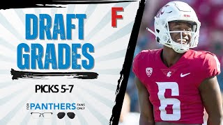 Grading The Carolina Panthers Draft Picks Rounds 57 [upl. by Icken]