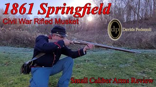 1861 Springfield Rifled Musket  Pedersoli  Civil War Muzzleloader [upl. by Auqinihs]