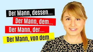 Relativsätze sind ganz einfach Perfektes Deutsch lernen │ A2 B1 B2 [upl. by Epps137]