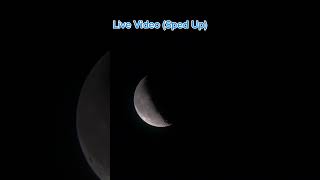 I Photographed the Waning Crescent Moon with my telescope🌘🔭 space moon nasa shorts [upl. by Noled]