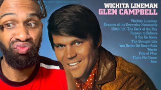 FIRST TIME HEARING Glen Campbell Wichita Lineman REACTION [upl. by Hewie]