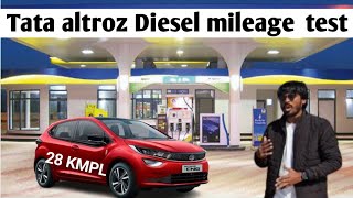 Tata Altroz Diesel Mileage Test I got stunning mileage 28 kmpl [upl. by Enerod]