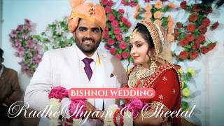 Traditional Bishnoi Wedding  Radhe Shyam Weds Sheetal  Haryana Village wedding Video [upl. by Sucramal285]