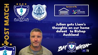 POST MATCH  Whitley Bay FC v Bishop Auckland  Liam McIvor Interview [upl. by Henden]