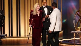 Christina Applegate cries at Emmys Emmy Awards 2024 christina applegate emmy speech [upl. by Nylcaj811]