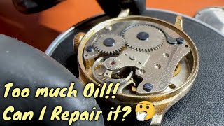 Vintage Ingersoll Triumph Watch Restoration Part 1  ASMR [upl. by Yelnoc]