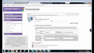 Apertura de puertos y redireccionamiento para DDNS en router Thomson Claro Guatemala [upl. by Ajroj253]