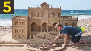 Top 5 Impressive Sand Castles [upl. by Aihtniroc]