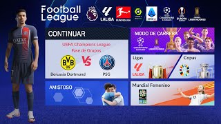 LLEGA FOOTBALL LEAGUE 2024 ANDROID MODO MANAGER NUEVAS LIGAS KITS 2024 TORNEOS Y GRAFICOS HD [upl. by Barnet]