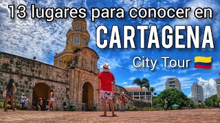 Cartagena Colombia 🇨🇴 13 LUGARES para visitar 🏖️ City Tour y precios🌊 [upl. by Lalad]