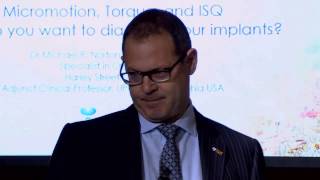 Dr Michael Norton Micromotion torque and ISQ  How do you want to diagnose implant stability [upl. by Annoyi]