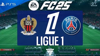 FC 25 Nice vs PSG  Ligue 1 202425  PS5 [upl. by Notnef]