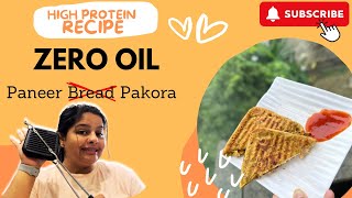 High Protein Breakfast Surprise Breadless Paneer Pakora in Gas Sandwich Maker easyrecipe diet [upl. by Nolrac]