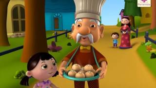 Hot Cross Buns  3D English Nursery Rhyme for Children  Periwinkle  Rhyme 16 [upl. by Henghold]