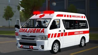 Mod BUSSID  Toyota Hiace Ambulance [upl. by Annairoc808]