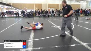 48 Kg Round Of 16 Weston Dalton Unattached Vs Ethan Peterson OKRTC [upl. by Notgnirra]